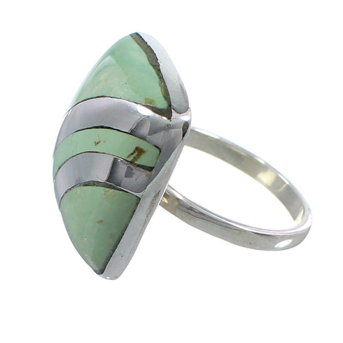 Sterling Silver Turquoise Southwest Jewelry Ring Size 5-1/2 BW64363