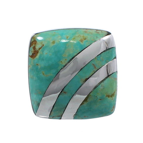 Southwestern Sterling Silver Turquoise Jewelry Ring Size 4-3/4 BW64405