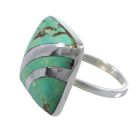 Turquoise Southwestern Jewelry Ring Size 6-1/4 BW64359