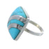 Sterling Silver Southwest Turquoise Jewelry Ring Size 5-3/4 MW63885