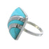 Silver Turquoise Ring Size 5-1/4 MW63891