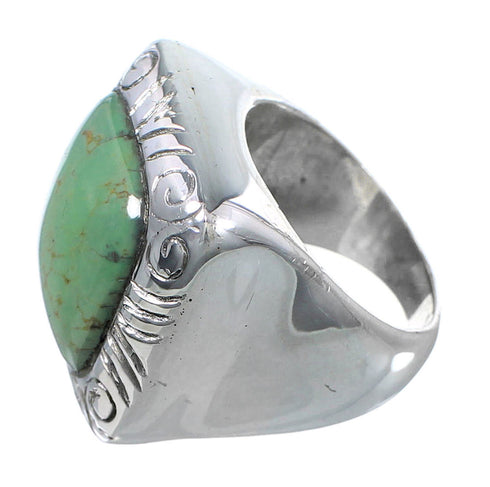 Silver And Turquoise Southwest Jewelry Ring Size 6-1/4 YS63240
