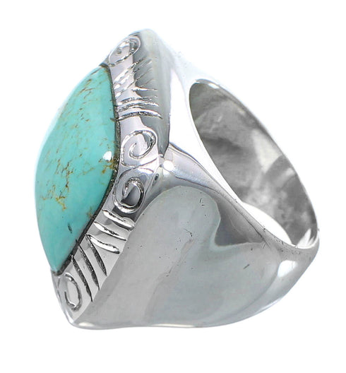 Turquoise Silver Southwest Jewelry Ring Size 5 YS63243