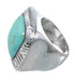 Turquoise Silver Southwest Jewelry Ring Size 5 YS63243