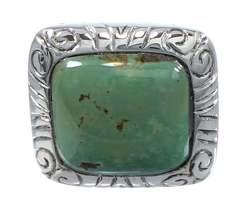 Turquoise Southwest Sterling Silver Jewelry Ring Size 5-1/2 YS63260