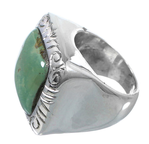 Turquoise Southwest Sterling Silver Jewelry Ring Size 5-1/2 YS63260