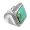 Turquoise Southwestern Jewelry Sterling Silver Ring Size 5-1/2 YS63262