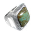 Southwestern Silver Jewelry Turquoise Ring Size 4-3/4 YS63294