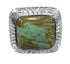 Southwestern Silver Jewelry Turquoise Ring Size 4-3/4 YS63294