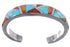 Multicolor Inlay Wild Fire Whiterock Cuff Bracelet GS61028