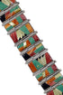 Multicolor Sterling Silver Whiterock Jewelry Link Bracelet YS69837