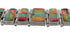 Multicolor Sterling Silver Whiterock Jewelry Link Bracelet YS69837