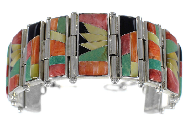 Multicolor Sunset Whiterock Jewelry Link Bracelet YS69813