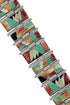 Sterling Silver Multicolor Whiterock Sunset Link Bracelet NS39328