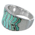 Turquoise And Sterling Silver Ring Size 7-1/2 CW70498