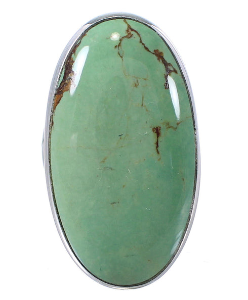 Southwestern Silver And Turquoise Ring Size 4-3/4 YS61734