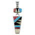 Southwest Multicolor Sterling Silver Slide Pendant OS58433