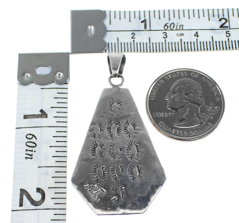 Sterling Silver Southwestern Turquoise Butterfly Pendant OS58472