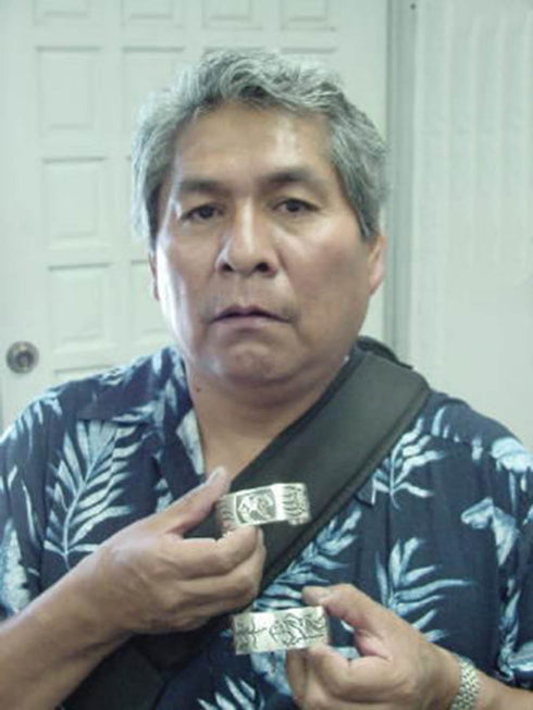 Native American George Phillips Sterling Silver Belt Buckle YS62601