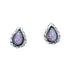 Silver Pink Opal Navajo Indian Post Earrings SX10081
