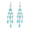 Southwestern Turquoise Silver Post Dangle Earrings SN20272