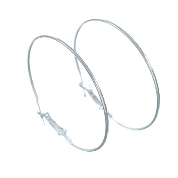 Authentic Sterling Silver Navajo Post Hoop Earrings SN20274