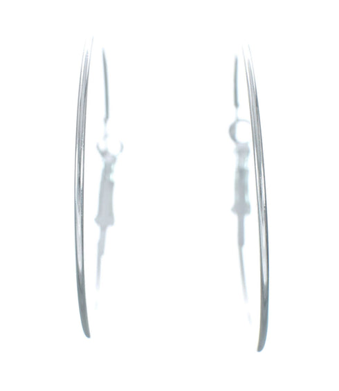 Authentic Sterling Silver Navajo Post Hoop Earrings SN20274