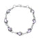 Amethyst Silver Link Bracelet SN20269