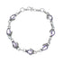 Amethyst Silver Link Bracelet SN20269