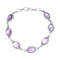 Amethyst Silver Link Bracelet SN20268