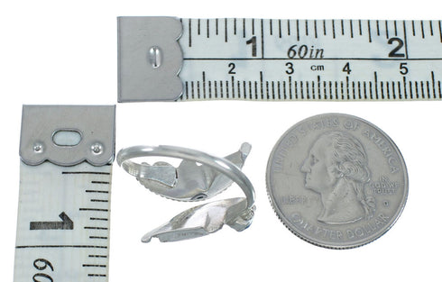 Opal Zuni Sterling Silver Adjustable Butterfly Ring Size 9,10,11 SN20279