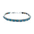 Multicolor Sterling Silver Reversible Link Bracelet SN20102