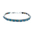Multicolor Sterling Silver Reversible Link Bracelet SN20102