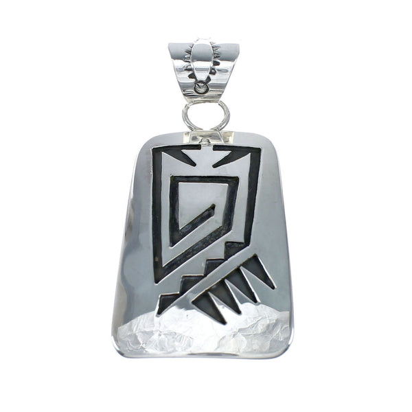 Navajo Sterling Silver Overlay Pendant SN20435