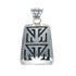 Navajo Sterling Silver Overlay Pendant SN20436