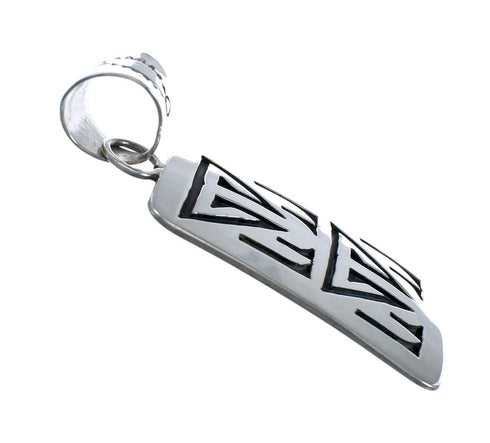 Navajo Sterling Silver Overlay Pendant SN20436