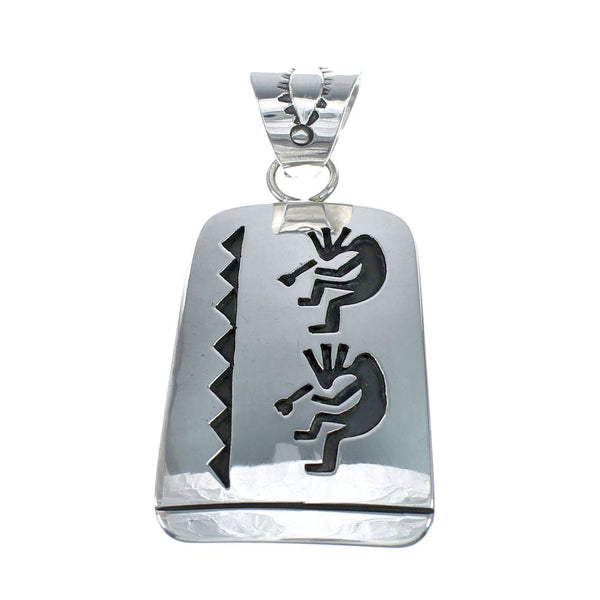 Navajo Sterling Silver Overlay Pendant SN20437