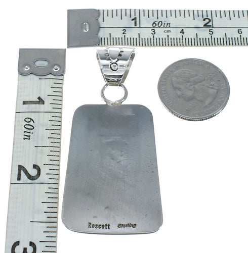 Navajo Sterling Silver Overlay Pendant SN20437