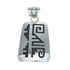 Navajo Sterling Silver Overlay Pendant SN20438