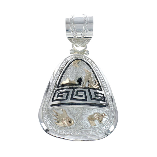 Navajo 12KGF Sterling Silver Pendant SN20407