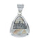 Navajo Kokopelli 12KGF Sterling Silver Pendant SN20409