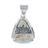 Navajo Kokopelli 12KGF Sterling Silver Pendant SN20409