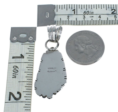 Opal American Indian Authentic Sterling Silver Pendant SN20410