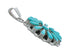 Zuni Flower Turquoise Cluster Pendant SN20406