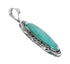 Navajo Kingman Turquoise Genuine Sterling Silver Pendant SN20404