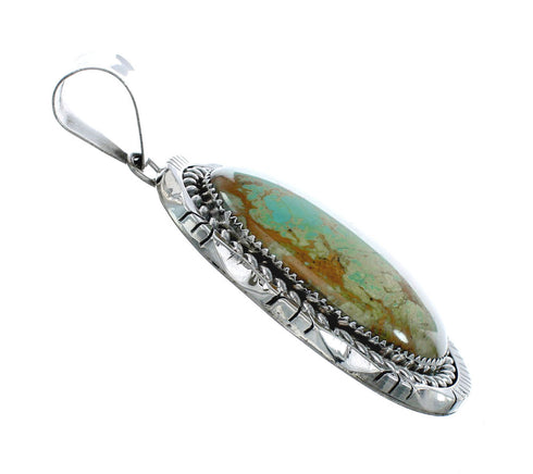 Navajo Kingman Turquoise Genuine Sterling Silver Pendant SN20402