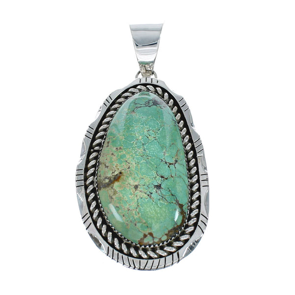 Navajo Kingman Turquoise Genuine Sterling Silver Pendant SN20401