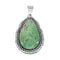 Navajo Kingman Turquoise Genuine Sterling Silver Pendant SN20405
