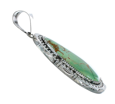 Navajo Kingman Turquoise Genuine Sterling Silver Pendant SN20405