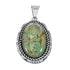 Navajo Kingman Turquoise Genuine Sterling Silver Pendant SN20400
